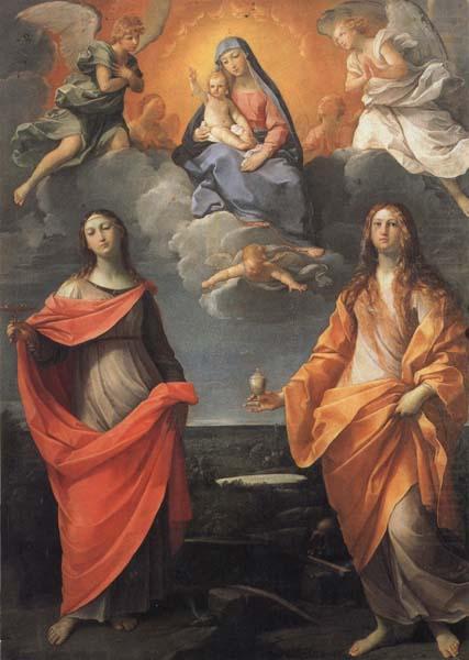 Guido Reni Madonna of the Snow with SS.Lucy and Mary Magdalen china oil painting image